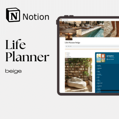 Notion Life Planner beige 1